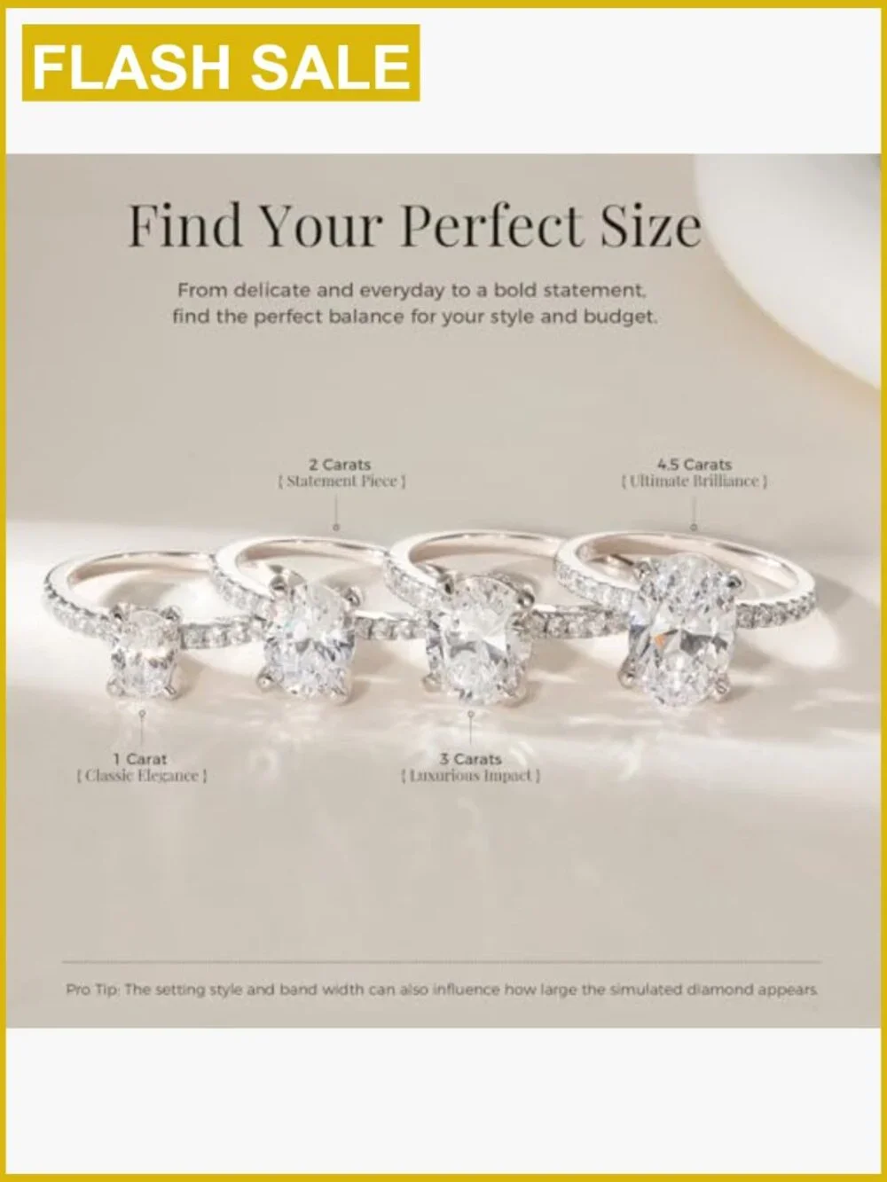 1/2/3/4.5CT Oval CZ Wedding Promise Ring Sterling Silver S925 Size 3-11